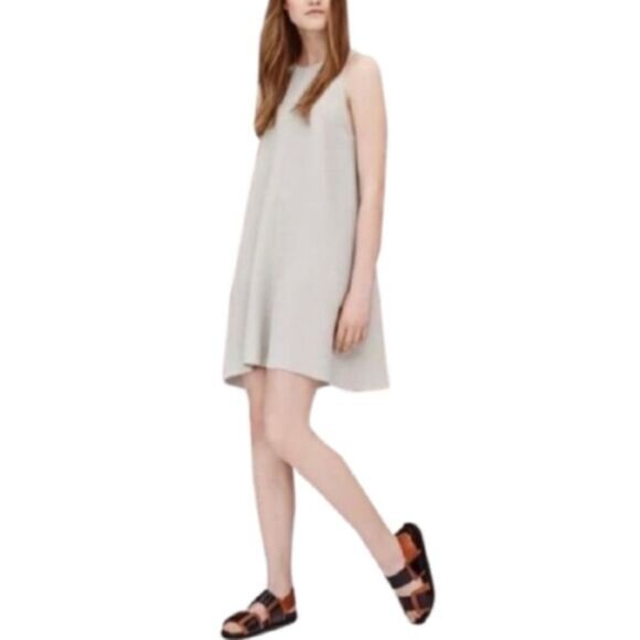 Aritzia Wilfred Trompette Velvet Silk A-line Swing Dress Women's Size M - Picture 1 of 15